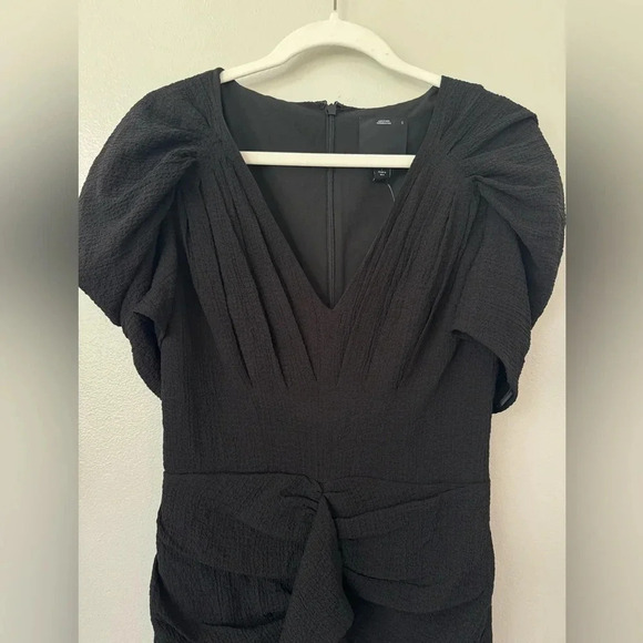 C/MEO Collective Short Sleeve Soaked Black Mini Dress - Picture 3 of 7